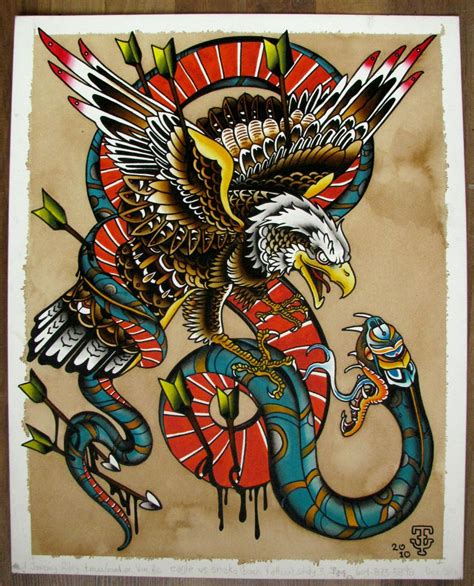 eagle with snake tattoo meaning|eagle killing snake sign.